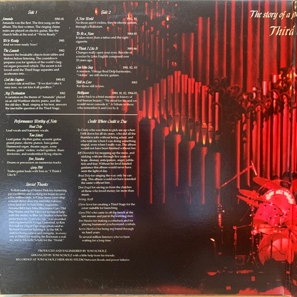 Boston : Third Stage (LP, Album, Club, RCA)