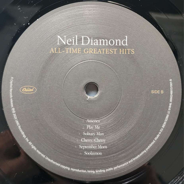 Neil Diamond : All-Time Greatest Hits (LP, Comp, RE)