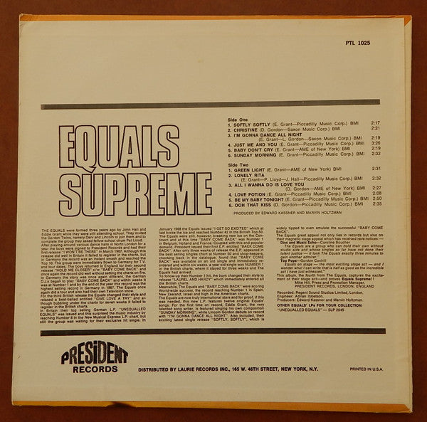 The Equals : Equals Supreme (LP)