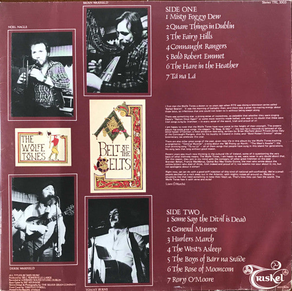 The Wolfe Tones : Belt Of The Celts (LP, Album, Tri)