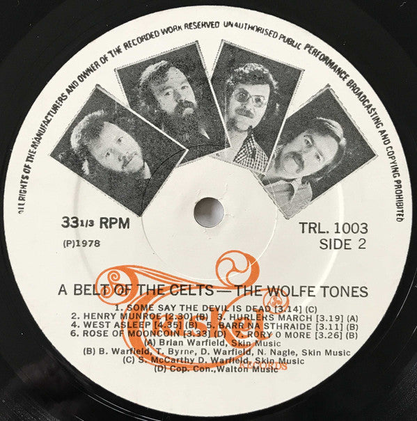 The Wolfe Tones : Belt Of The Celts (LP, Album, Tri)