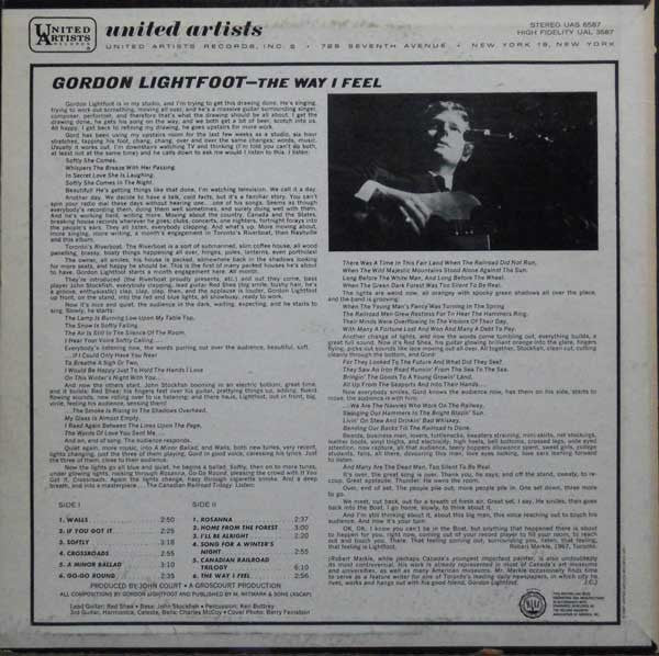 Gordon Lightfoot : The Way I Feel (LP, Album, RE)