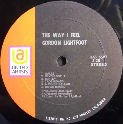 Gordon Lightfoot : The Way I Feel (LP, Album, RE)