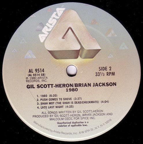 Gil Scott-Heron & Brian Jackson : 1980 (LP, Album, San)