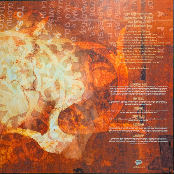 As I Lay Dying : Frail Words Collapse (LP, Album, Ltd, RE, Ora)