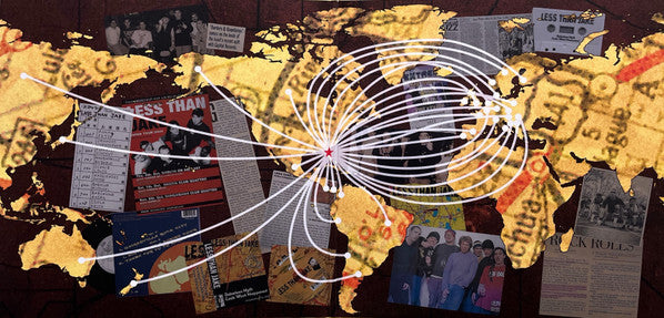 Less Than Jake : Borders & Boundaries (LP, Album, RE, Yel + LP, S/Sided, Yel + Ltd, 25t)