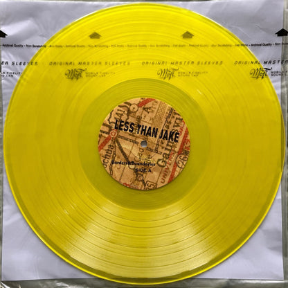 Less Than Jake : Borders & Boundaries (LP, Album, RE, Yel + LP, S/Sided, Yel + Ltd, 25t)