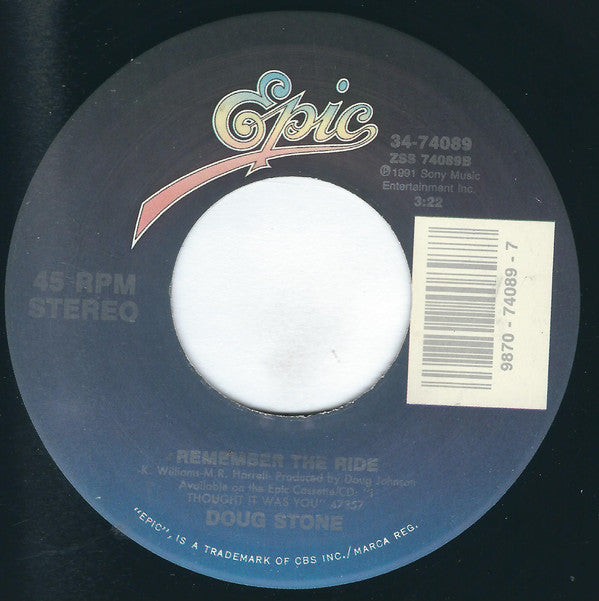 Doug Stone : A Jukebox With A Country Song (7", Single)