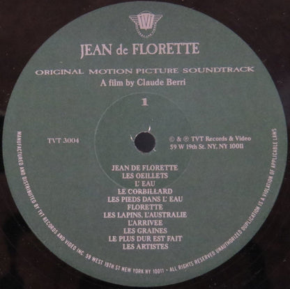 Jean-Claude Petit : Jean De Florette (Original Soundtrack From The Motion Picture) (LP, Album)