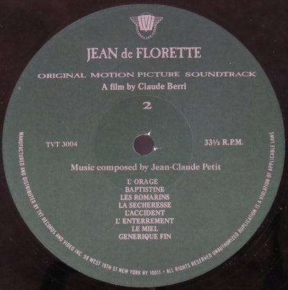 Jean-Claude Petit : Jean De Florette (Original Soundtrack From The Motion Picture) (LP, Album)