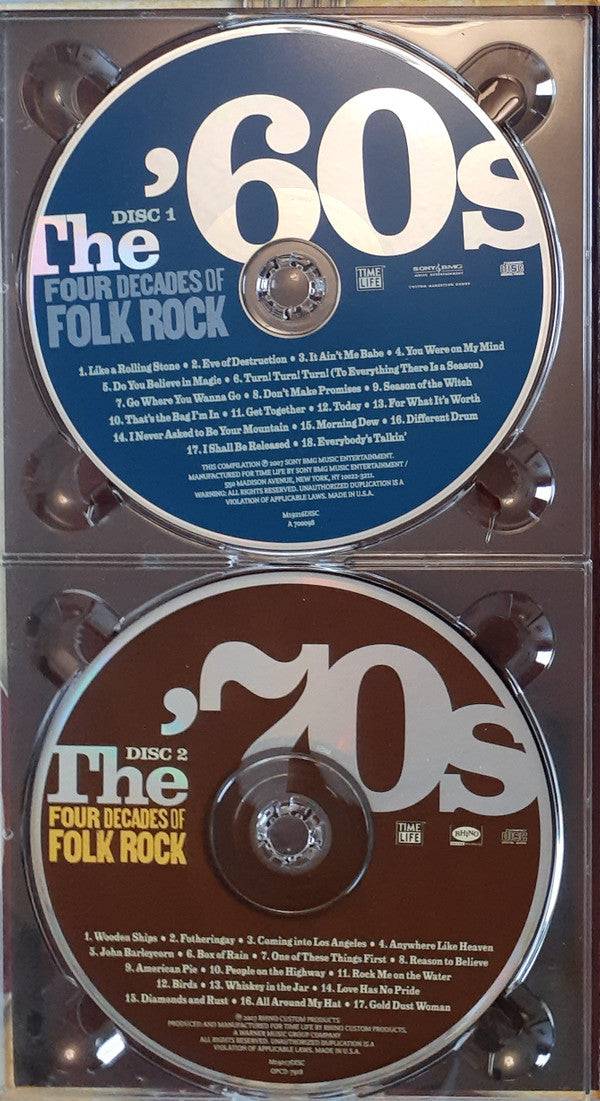 Various : Four Decades Of Folk Rock (4xCD, Comp + Box)