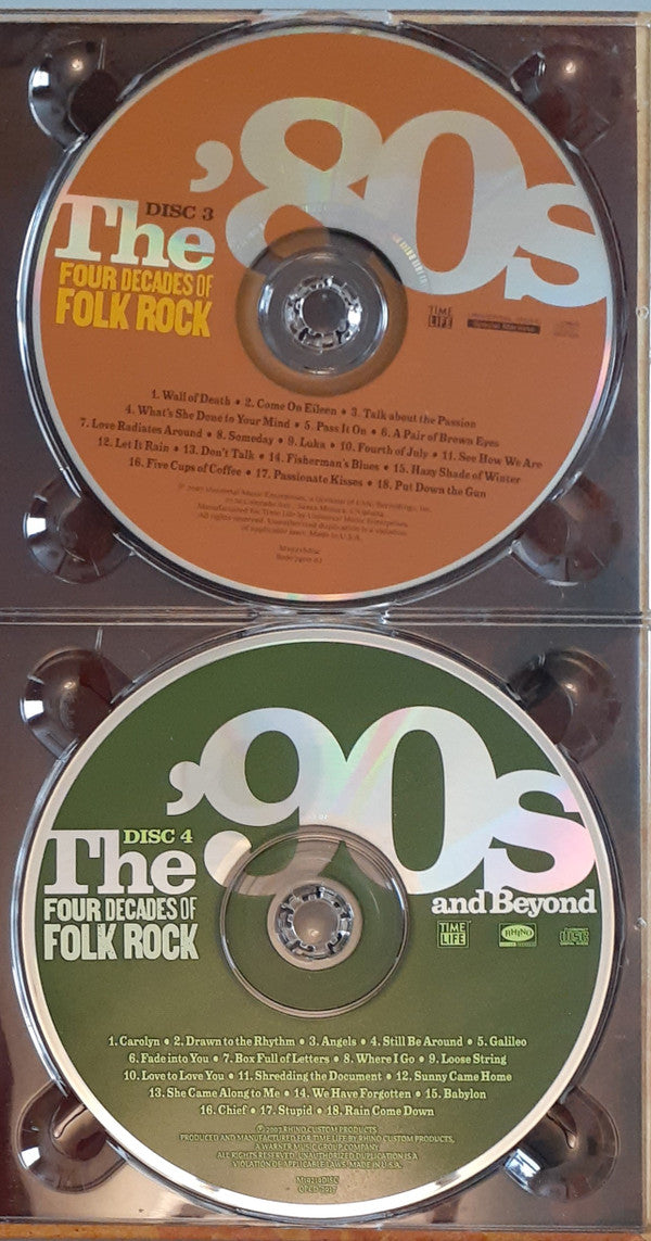 Various : Four Decades Of Folk Rock (4xCD, Comp + Box)