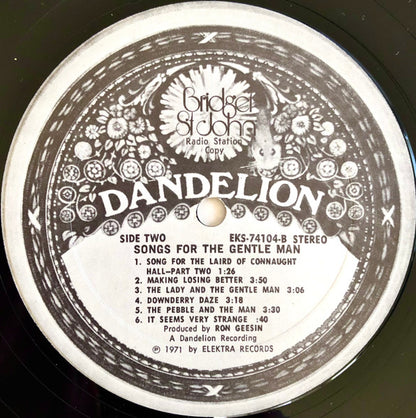 Bridget St John* : Songs For The Gentle Man (LP, Album, Promo, Rad)