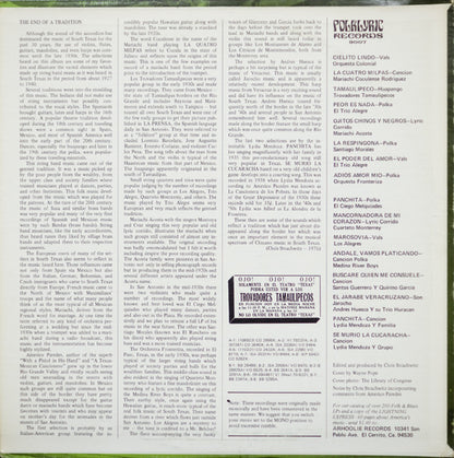 Various : Texas-Mexican Border Music Vol. 5 - The String Bands (End Of A Tradition) (LP, Comp)