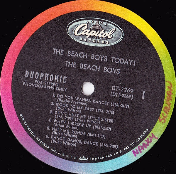 The Beach Boys : The Beach Boys Today! (LP, Album, Duo)