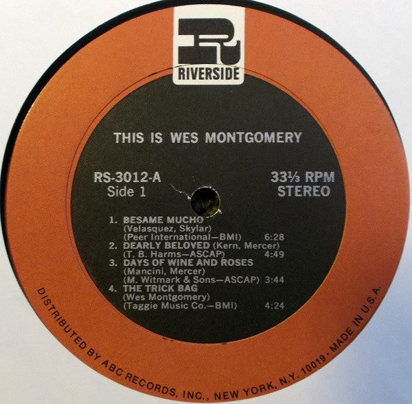 Wes Montgomery : This Is Wes Montgomery (LP, RE, RM)