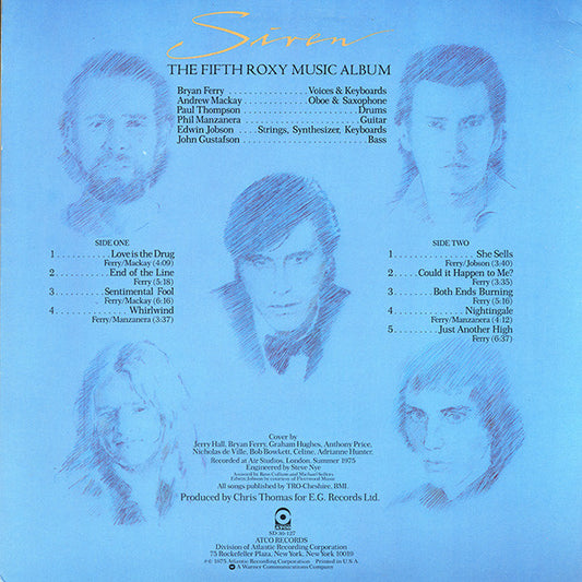 Roxy Music : Siren (LP, Album, Pre)