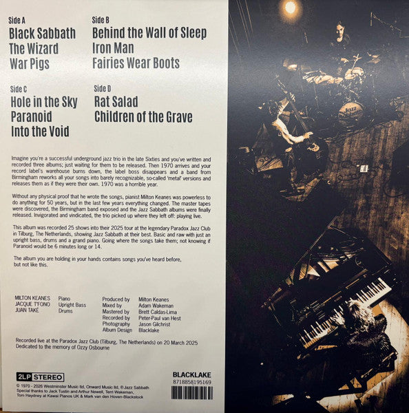 Jazz Sabbath : Jazz Sabbath Live (2xLP, Album)