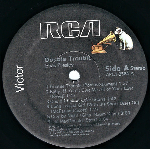 Elvis Presley : Double Trouble (LP, Album, RE)