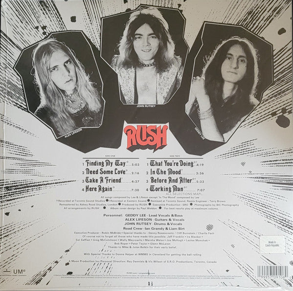 Rush : Rush (LP, Album, RE, RM)