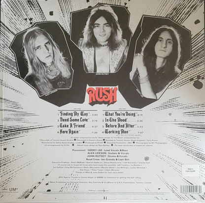 Rush : Rush (LP, Album, RE, RM)