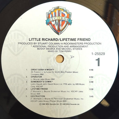 Little Richard : Lifetime Friend (LP, Album, All)
