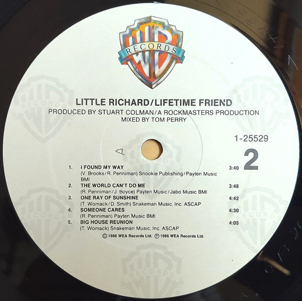 Little Richard : Lifetime Friend (LP, Album, All)