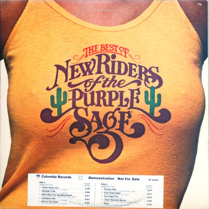 New Riders Of The Purple Sage : The Best Of New Riders Of The Purple Sage (LP, Comp, Promo)