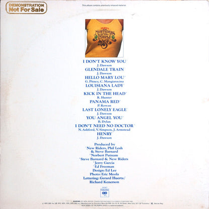 New Riders Of The Purple Sage : The Best Of New Riders Of The Purple Sage (LP, Comp, Promo)
