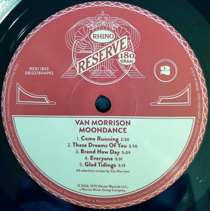 Van Morrison : Moondance (LP, Album, RE, Gat)