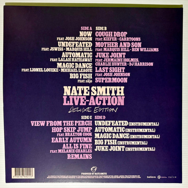 Nate Smith (3) : Live-Action (Deluxe Edition) (2xLP, Album)