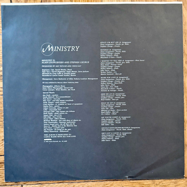 Ministry : With Sympathy (LP, Album)