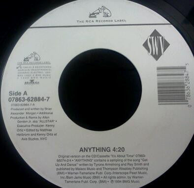 SWV : Anything (7", Single)