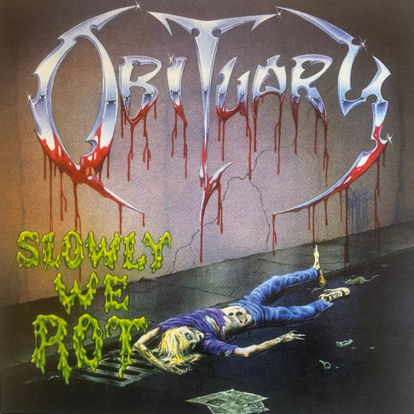 Obituary : Slowly We Rot (LP, Album, RE, RM, Blu)