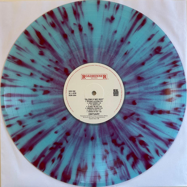 Obituary : Slowly We Rot (LP, Album, RE, RM, Blu)