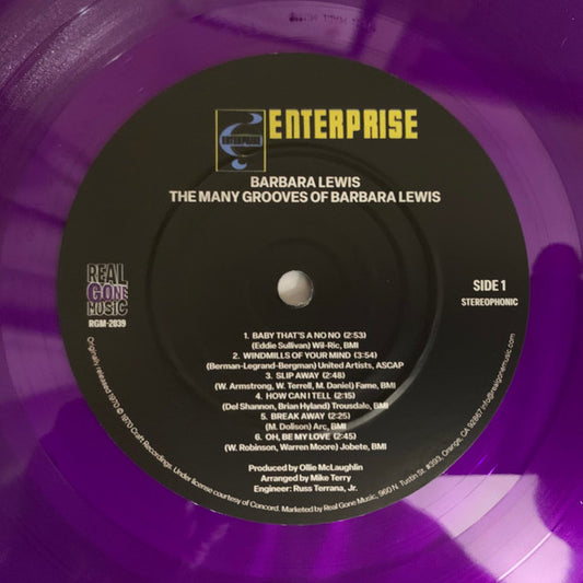 Barbara Lewis : The Many Grooves Of Barbara Lewis (LP, Album, RE, Pur)