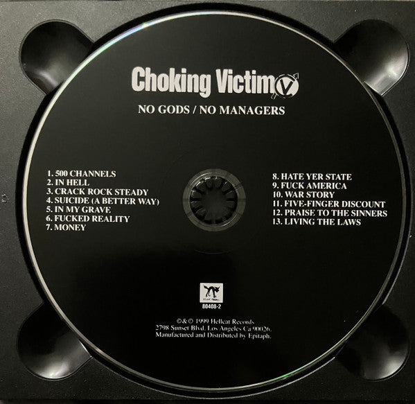 Choking Victim : No Gods / No Managers (CD, Album, Dig)