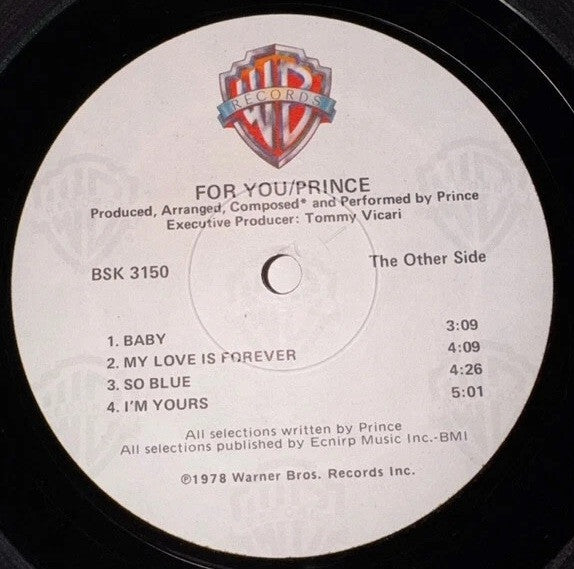 Prince : For You (LP, Album, RE)