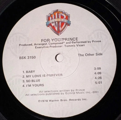 Prince : For You (LP, Album, RE)