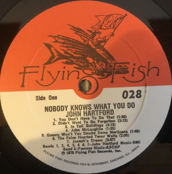 John Hartford : Nobody Knows What You Do (LP, Album, RP)