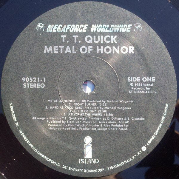 TT Quick : Metal Of Honor (LP, Album, SP )