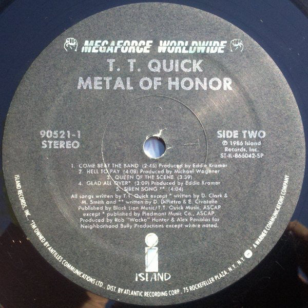 TT Quick : Metal Of Honor (LP, Album, SP )