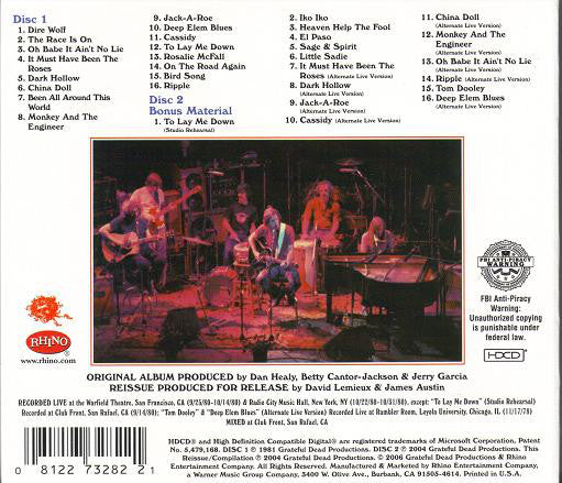 Grateful Dead* : Reckoning (2xHDCD, Album, RE, RM, Dig)