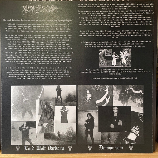 Wintergods : Cursed Rites of 1994 and 1996 (LP, Comp, Ltd, Bla)