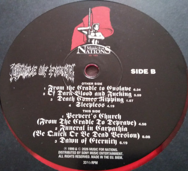 Cradle Of Filth : From The Cradle To Enslave (12", EP, Ltd, RE, RP, Cor)