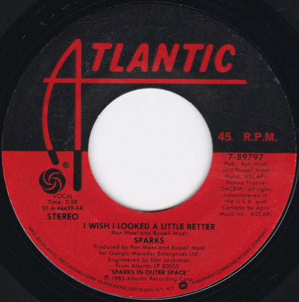 Sparks : All You Ever Think About Is Sex (7", AR)