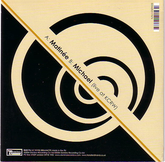 Franz Ferdinand : Matinée (7", Single)