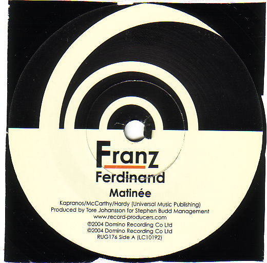 Franz Ferdinand : Matinée (7", Single)