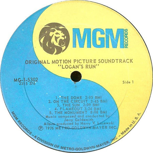 Jerry Goldsmith : Logan's Run (Original Motion Picture Soundtrack) (LP, Album)