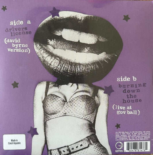 Olivia Rodrigo : Drivers License (David Byrne Version) (7", Single, Red)